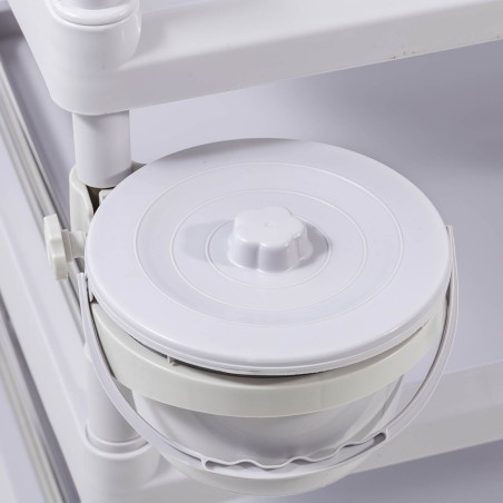 Kosmetinių procedūrų laboratorinis vežimėlis 3 lentynos 1 stalčius 80 x 73 x 32 cm 30 kg Kosmetinių procedūrų laboratorinis vežimėlis 3 lentynos 1 stalčius 80 x 73 x 32 cm 30 kg