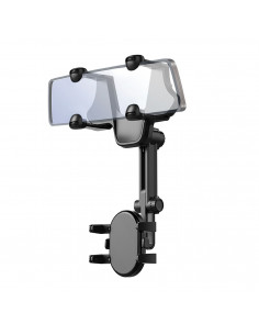 
Automobilinis telefono laikiklis galinio vaizdo veidrodėliui, 18 cm alkūnė - juodas
