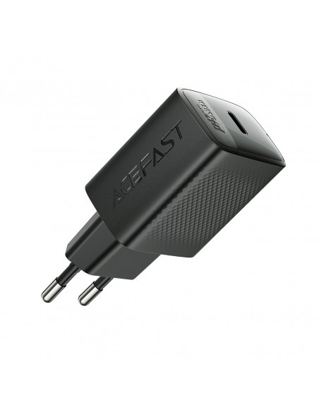 
A104 GaN USB-C PD SFC 25W sieninis įkroviklis – juodas
