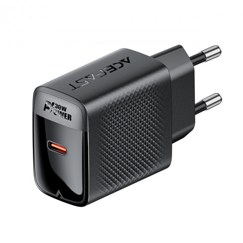 
A102 GaN USB-C PD 30W sieninis įkroviklis – juodas
