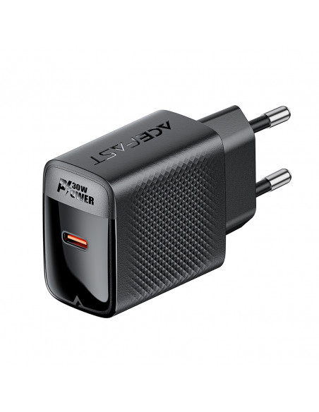 
A102 GaN USB-C PD 30W sieninis įkroviklis – juodas
