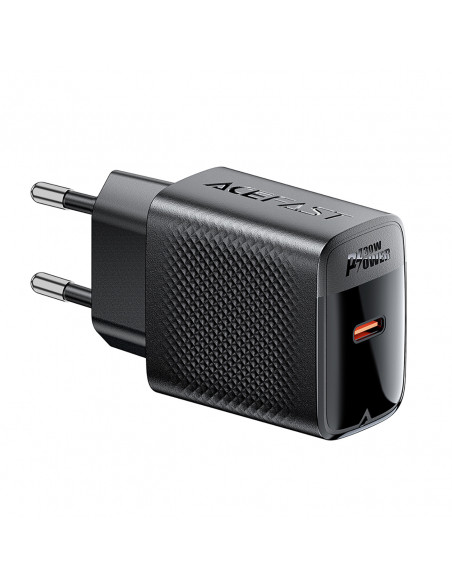 
A102 GaN USB-C PD 30W sieninis įkroviklis – juodas

