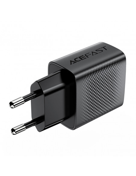 
A86 2x USB-A 12W sieninis įkroviklis - juodas
