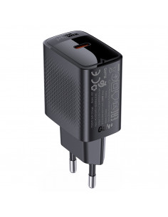 
A82 GaN USB-C PD 20W sieninis įkroviklis – juodas
