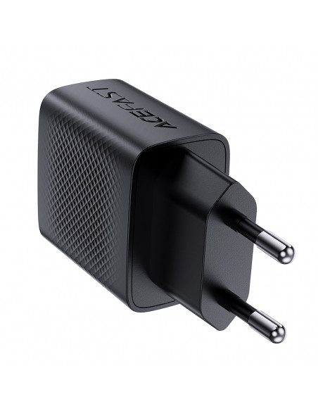 
A82 GaN USB-C PD 20W sieninis įkroviklis – juodas
