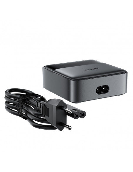 
Z6 GaN stalinio kompiuterio įkroviklis 2x USB-A 2x USB-C PD 65W - juodas
