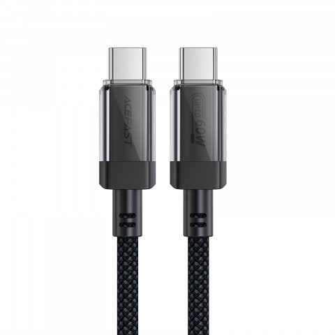 
Nailoninis pintas USB-C kabelis PD 60W 480Mb/ s - juodas
