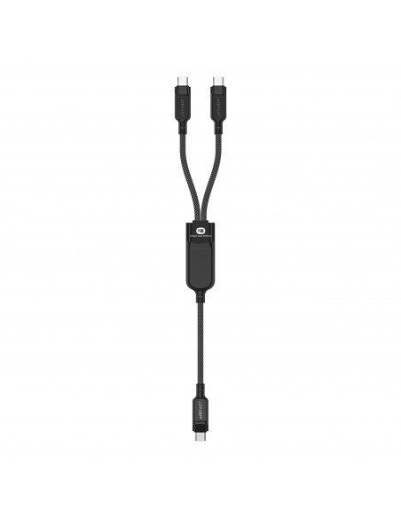 
2in1 dvigubas USB-C laidas - 2x USB-C 100W 480Mb/ s - juodas
