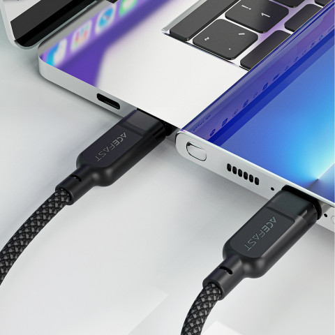 
2in1 dvigubas USB-C laidas - 2x USB-C 100W 480Mb/ s - juodas
