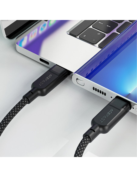 
2in1 dvigubas USB-C laidas - 2x USB-C 100W 480Mb/ s - juodas
