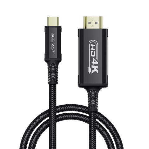 
Garso ir vaizdo kabelis USB-C - HDMI 4K 60Hz HDR 1,8 m - juodas
