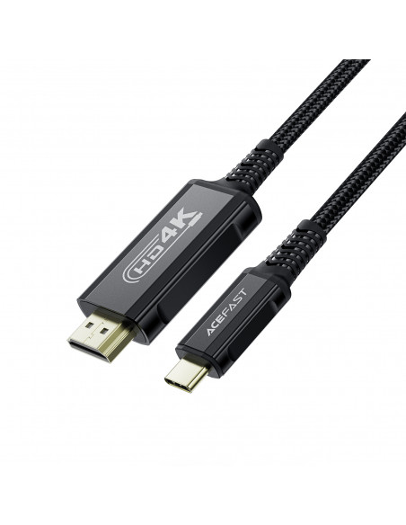 
Garso ir vaizdo kabelis USB-C - HDMI 4K 60Hz HDR 1,8 m - juodas
