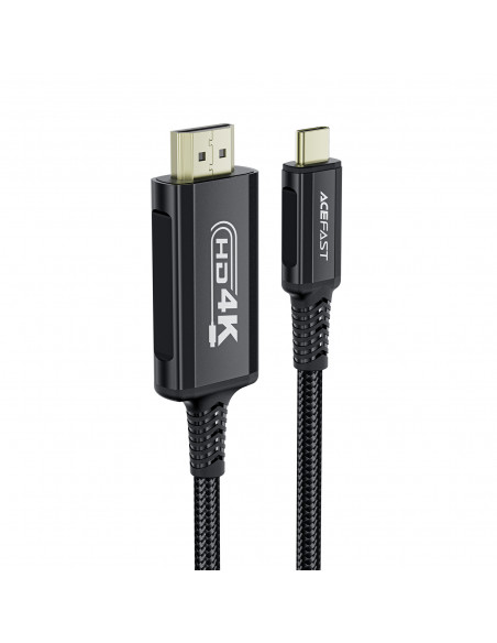 
Garso ir vaizdo kabelis USB-C - HDMI 4K 60Hz HDR 1,8 m - juodas
