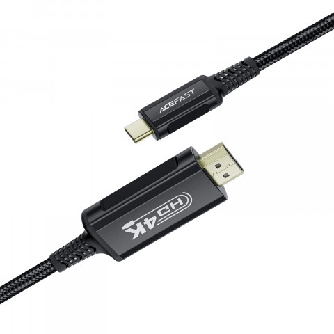 
Garso ir vaizdo kabelis USB-C - HDMI 4K 60Hz HDR 1,8 m - juodas
