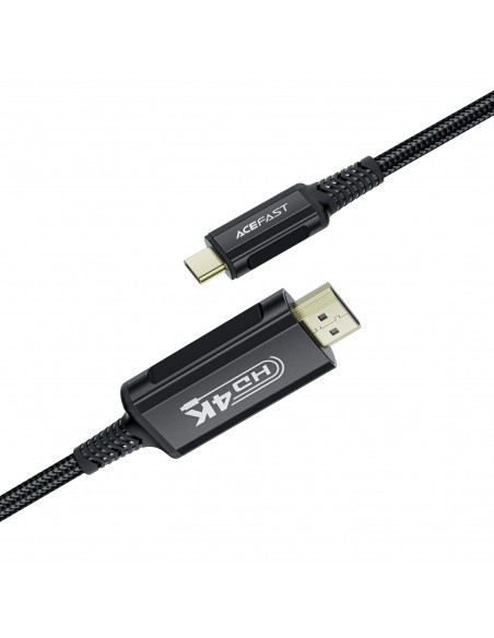 
Garso ir vaizdo kabelis USB-C - HDMI 4K 60Hz HDR 1,8 m - juodas

