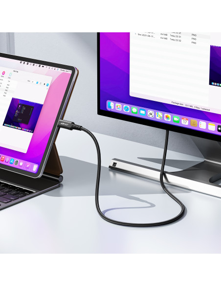 
Garso ir vaizdo kabelis USB-C - HDMI 4K 60Hz HDR 1,8 m - juodas
