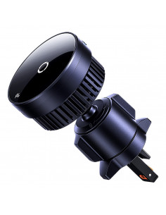 
„MagPro“ automobilio laikiklis į oro angą su „Qi2.0“ 15 W belaidžiu įkrovikliu – juodas
