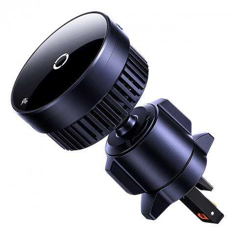 
„MagPro“ automobilio laikiklis į oro angą su „Qi2.0“ 15 W belaidžiu įkrovikliu – juodas
