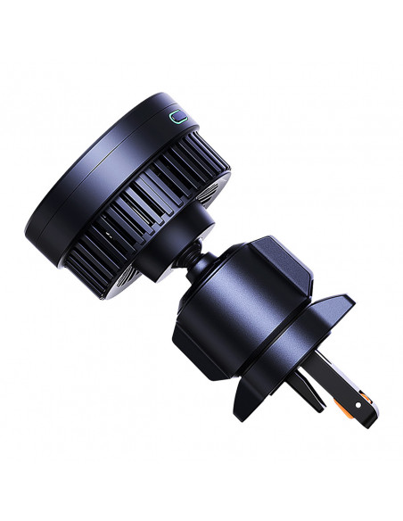 
„MagPro“ automobilio laikiklis į oro angą su „Qi2.0“ 15 W belaidžiu įkrovikliu – juodas
