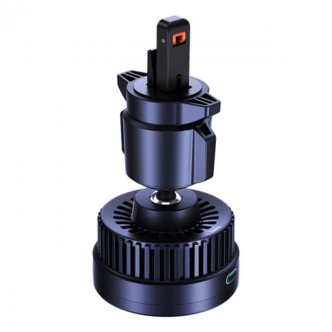 
„MagPro“ automobilio laikiklis į oro angą su „Qi2.0“ 15 W belaidžiu įkrovikliu – juodas
