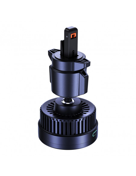 
„MagPro“ automobilio laikiklis į oro angą su „Qi2.0“ 15 W belaidžiu įkrovikliu – juodas
