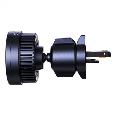 
„MagPro“ automobilio laikiklis į oro angą su „Qi2.0“ 15 W belaidžiu įkrovikliu – juodas
