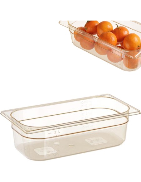 Grilamid GN konteineris aukštai temperatūrai GN 1/3 H 65 mm - Hendi 869482