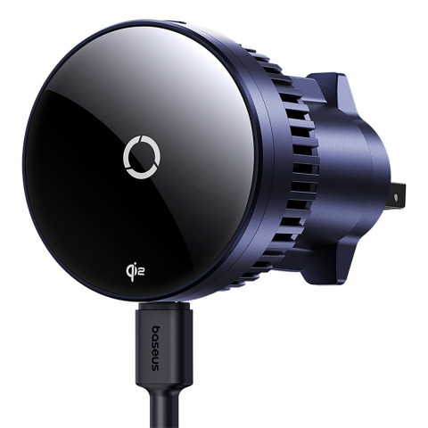 
„MagPro“ automobilio laikiklis į oro angą su „Qi2.0“ 15 W belaidžiu įkrovikliu – juodas
