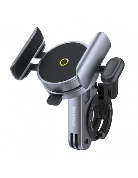 
„PrimeTrip“ magnetinis telefono laikiklis vairams, dviračiams, paspirtukams ir motociklams – juodas
