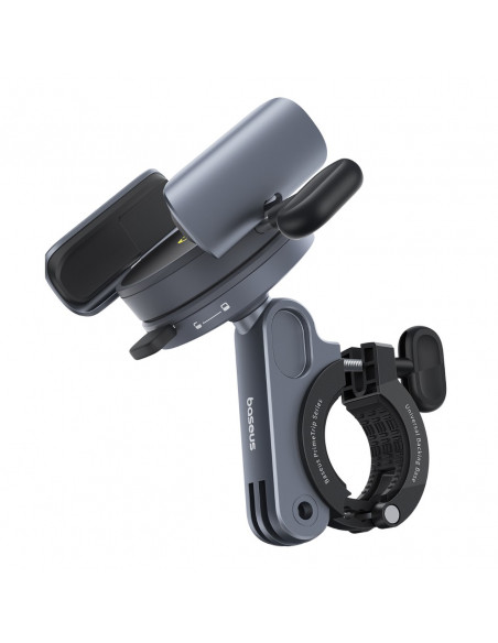 
„PrimeTrip“ magnetinis telefono laikiklis vairams, dviračiams, paspirtukams ir motociklams – juodas
