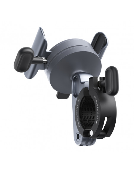 
„PrimeTrip“ magnetinis telefono laikiklis vairams, dviračiams, paspirtukams ir motociklams – juodas
