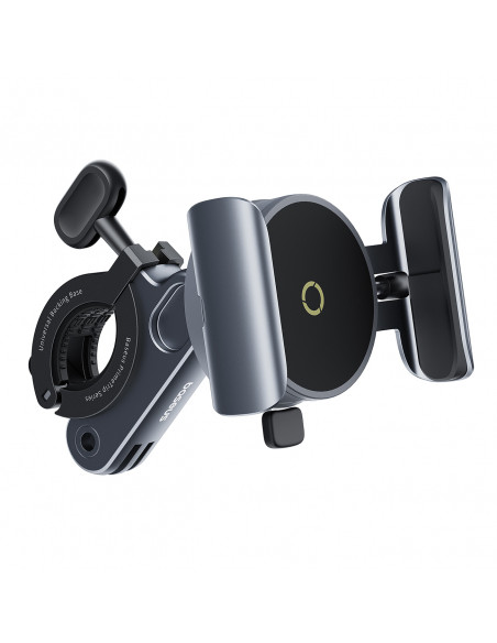 
„PrimeTrip“ magnetinis telefono laikiklis vairams, dviračiams, paspirtukams ir motociklams – juodas
