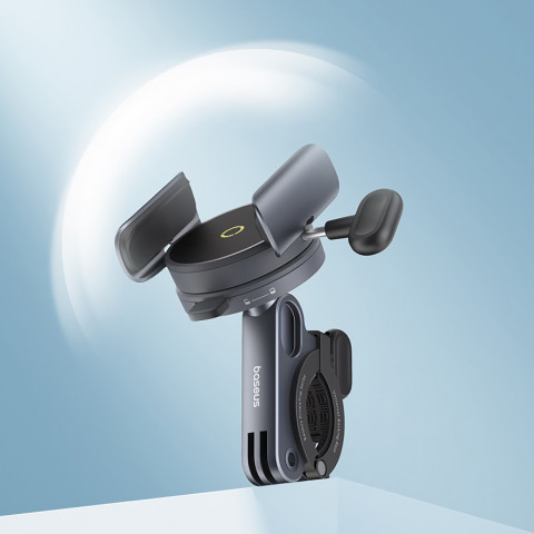 
„PrimeTrip“ magnetinis telefono laikiklis vairams, dviračiams, paspirtukams ir motociklams – juodas
