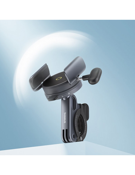 
„PrimeTrip“ magnetinis telefono laikiklis vairams, dviračiams, paspirtukams ir motociklams – juodas
