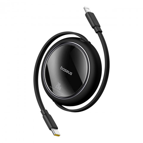 
„Free2Pull“ ištraukiamas USB-C laidas – „iPhone Lightning“ 20 W 1 m – juodas
