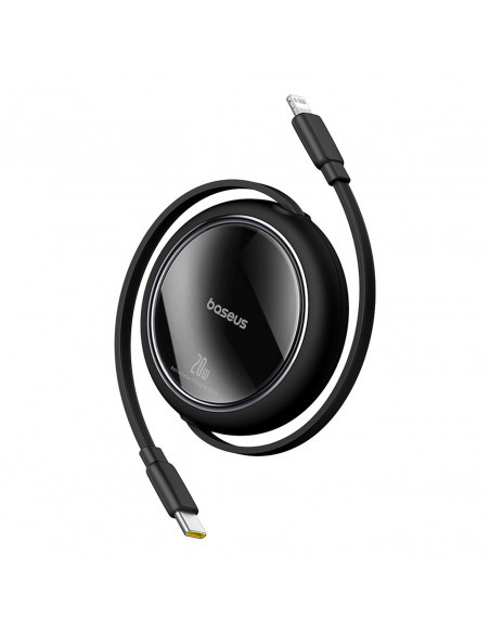 
„Free2Pull“ ištraukiamas USB-C laidas – „iPhone Lightning“ 20 W 1 m – juodas
