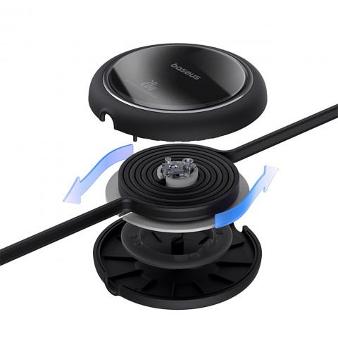 
„Free2Pull“ ištraukiamas USB-C laidas – „iPhone Lightning“ 20 W 1 m – juodas
