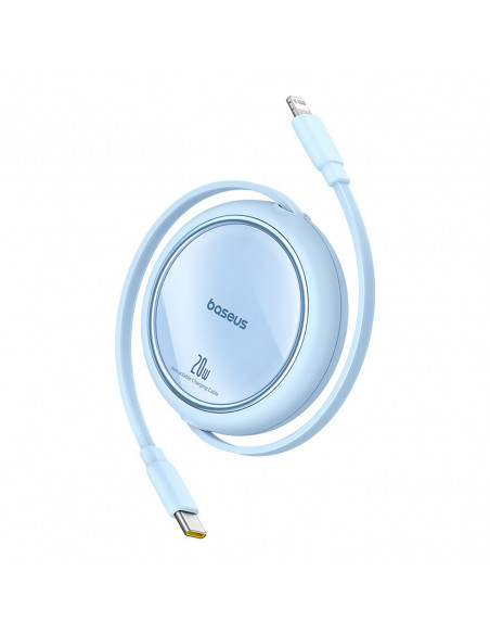 
„Free2Pull“ ištraukiamas USB-C laidas – „iPhone Lightning“ 20 W, 1 m – mėlynas
