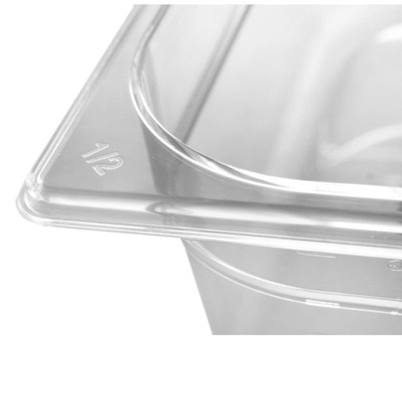 Skaidrus polikarbonatinis GN konteineris GN 1/2 h 150 mm - Hendi 861417