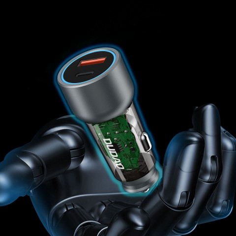 
R4T 30W USB-A USB-C automobilinis įkroviklis – pilkas
