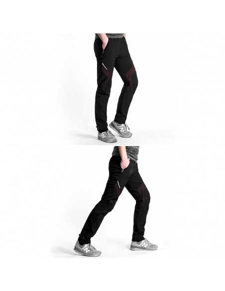 
Patrol vėjui nelaidžios sportinės kelnės dviratininkams, žygiams pėsčiomis, M dydis - juodos
