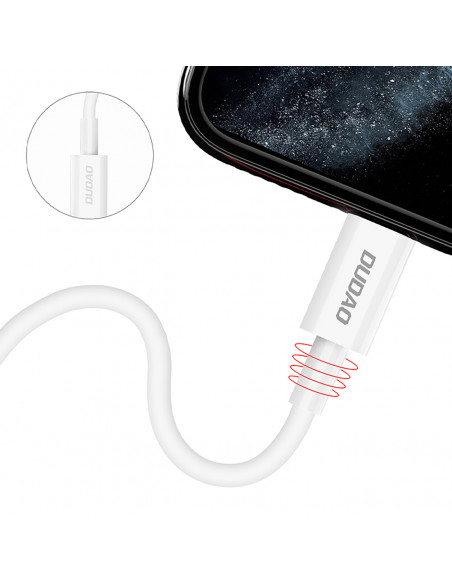 
L6X USB-C – iPhone Lightning PD 20W 1m laidas – baltas
