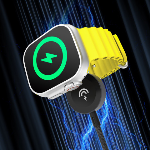 
A12C indukcinis įkroviklis „Apple Watch“ laikrodžiui, 1,2 m, juodas
