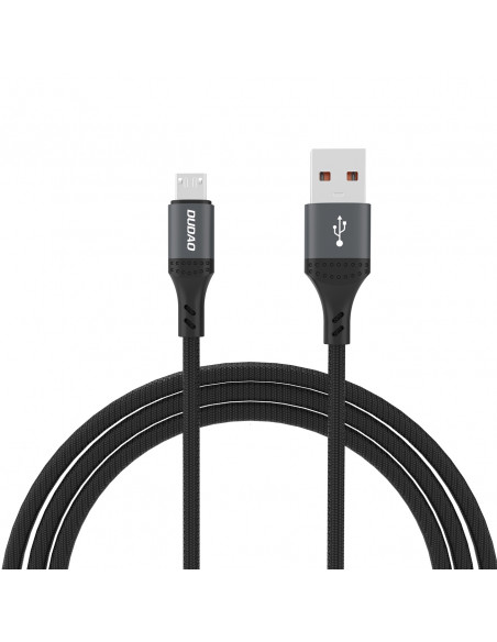 
L3SM USB-A - MicroUSB 3A 1,2 m pintas kabelis - juodas
