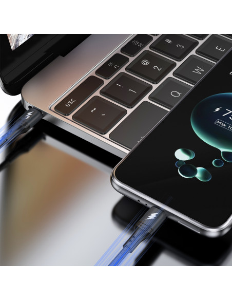 
L3CC USB-C pintas kabelis - USB-C 60W 2m - juodas
