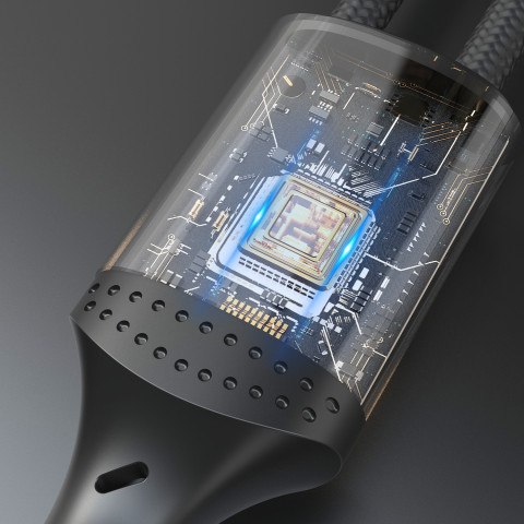 
L3CC USB-C pintas kabelis - USB-C 60W 2m - juodas
