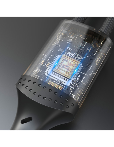 
L3CC USB-C pintas kabelis - USB-C 60W 2m - juodas
