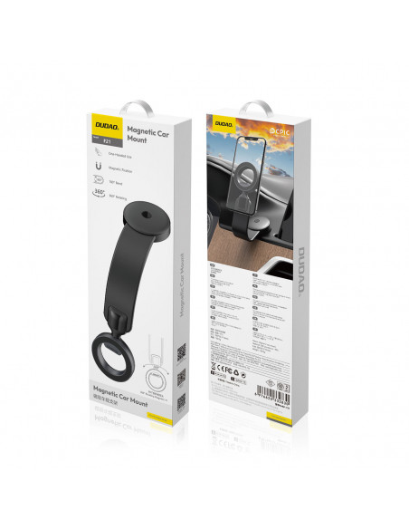 
Magnetinis telefono laikiklis automobilyje su „MagSafe“ apsauga – juodas
