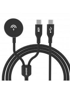 
2in1 „Apple Watch“ įkrovimo laidas + USB-C PD 60W kištukas – juodas
