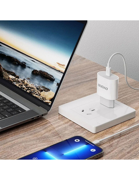 
A14EU PD 20W USB-C mažas sieninis įkroviklis – baltas
